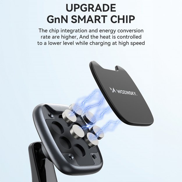 Wozinsky WUMTD magnetic phone holder for car dashboard - black 4