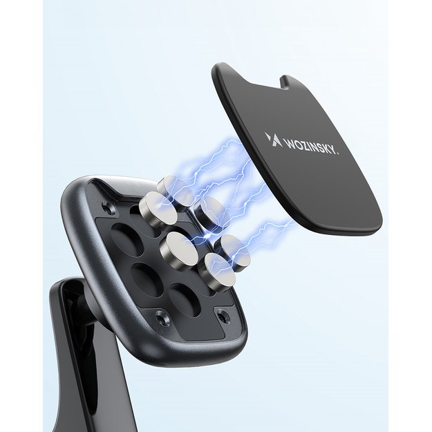 Wozinsky WUMTD magnetic phone holder for car dashboard - black 8