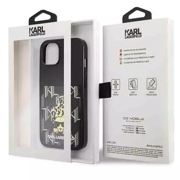 Karl Lagerfeld Karlimals Cardslot case for iPhone 13 - black 7