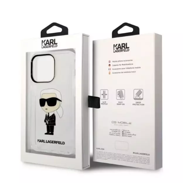 Karl Lagerfeld Ikonik Karl case for iPhone 14 Pro - transparent 13