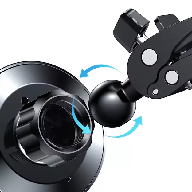 Joyroom Car Magnetic Holder Qi Wireless Inductive Charger 15W (MagSafe Compatible for iPhone) Black (JR-ZS240) 7