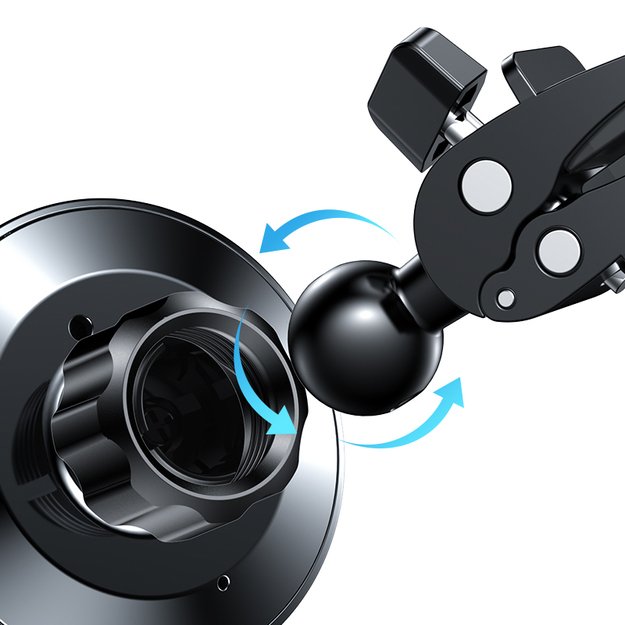 Joyroom Car Magnetic Holder Qi Wireless Inductive Charger 15W (MagSafe Compatible for iPhone) Black (JR-ZS240) 21