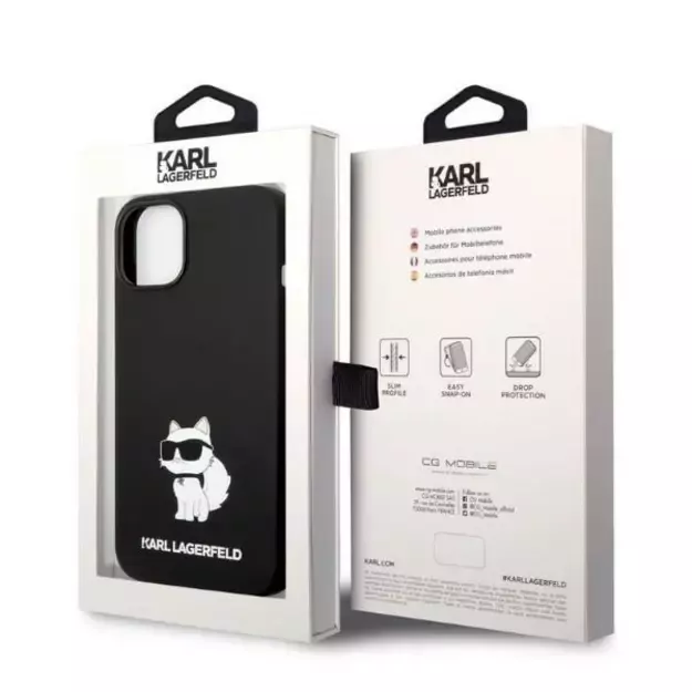 Karl Lagerfeld Silicone Choupette case for iPhone 14 Plus - black 7