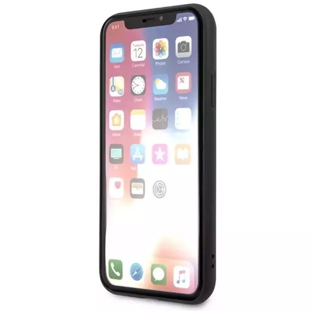 Karl Lagerfeld Saffiano Karl&amp Choupette Head case for iPhone X/XS - black 10