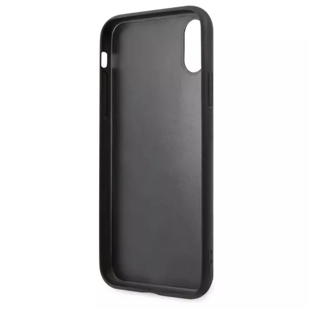 Karl Lagerfeld Saffiano Karl&amp Choupette Head case for iPhone X/XS - black 12