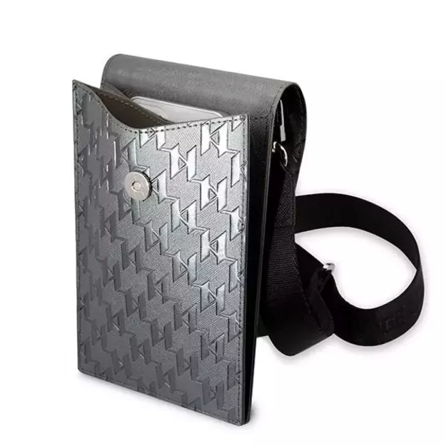Karl Lagerfeld Ikonik Karl Monogram Patch bag - silver 8