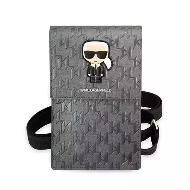Karl Lagerfeld Ikonik Karl Monogram Patch bag - silver 6
