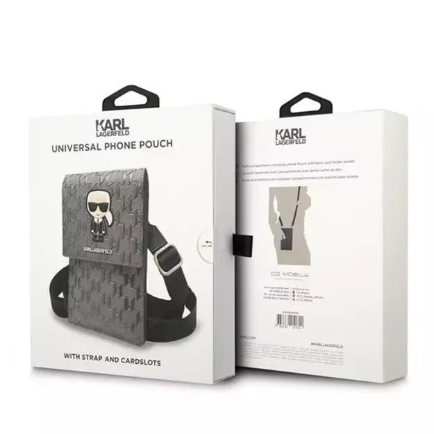 Karl Lagerfeld Ikonik Karl Monogram Patch bag - silver 10