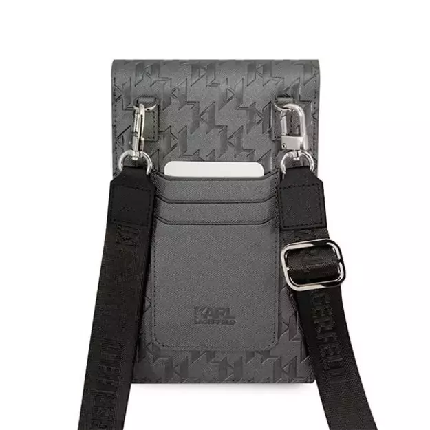 Karl Lagerfeld Ikonik Karl Monogram Patch bag - silver 9