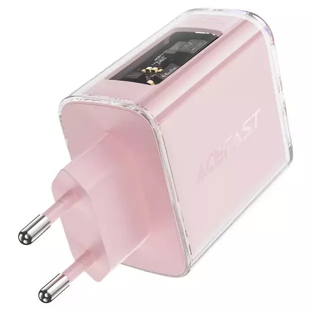 Acefast charger GaN 65W 3 ports (1xUSB, 2xUSB C) green (A45) 2