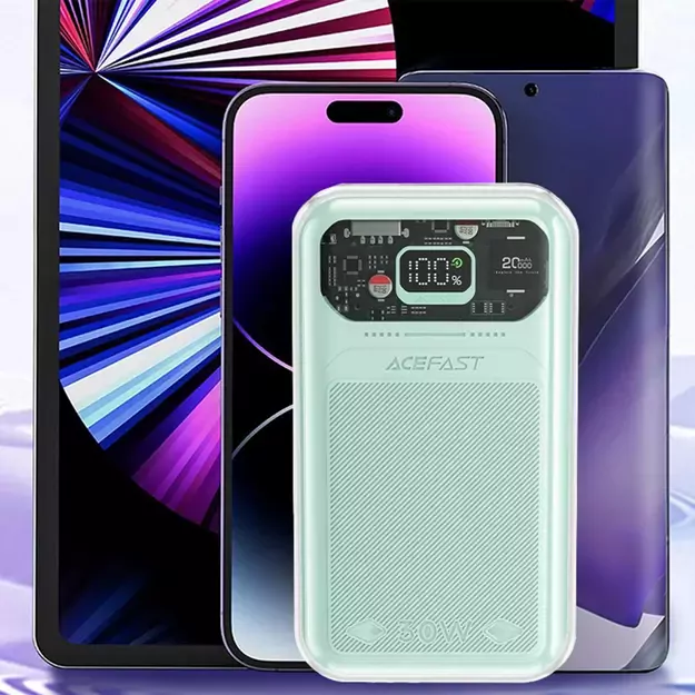 Acefast powerbank 20000mAh Sparkling Series fast charging 30W green (M2) 8