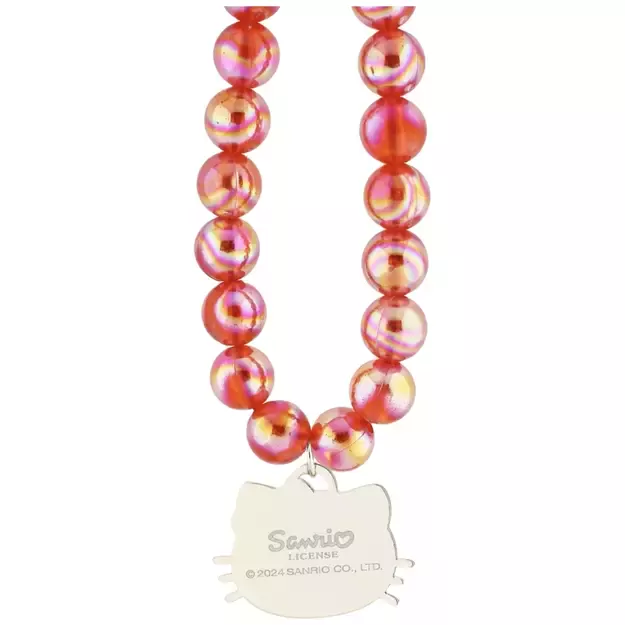 Hello Kitty Pearls Kitty Head Phone Charm - Red 2