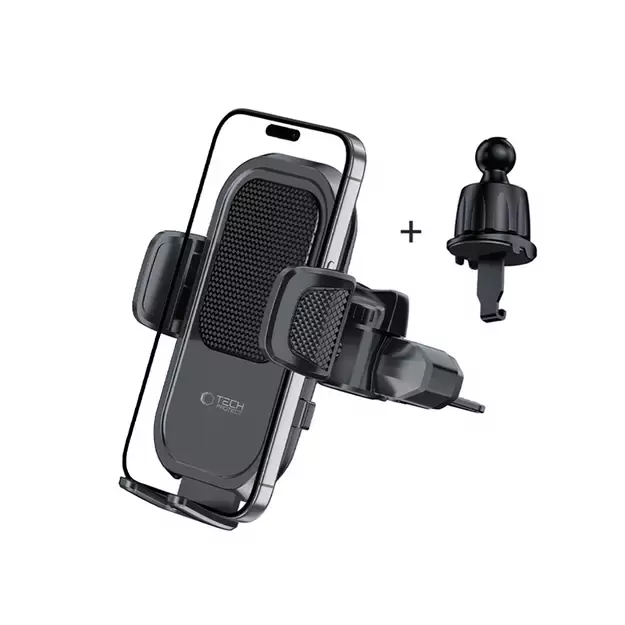 Tech-Protect V8 Car Holder for CD Slot or Air Vent Mount - Black 1