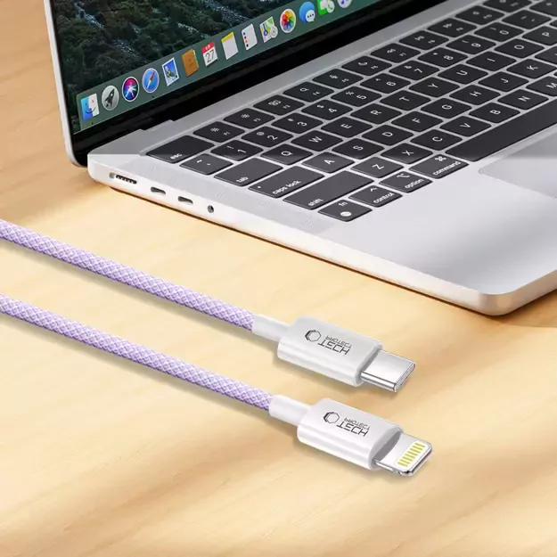 Tech-Protect Ultraboost Lite Lightning Cable PD60W/3A 2m - Purple 8
