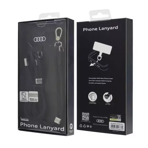 Audi Crossbody Universal Leash 120cm x 10mm - Black 4