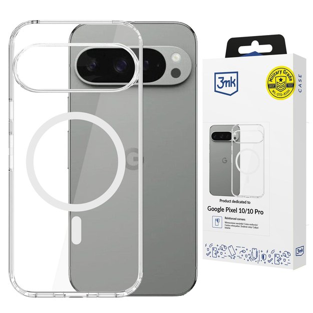 3mk Armor MagCase for Google Pixel 10 / Google Pixel 10 Pro - Transparent