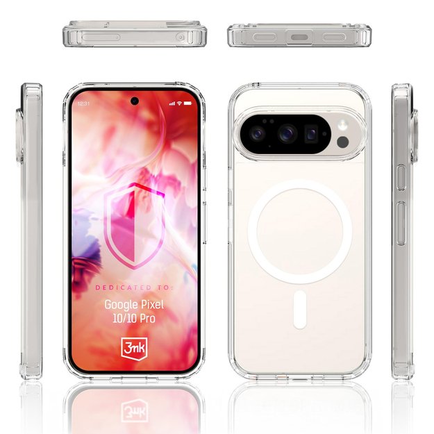 3mk Armor MagCase for Google Pixel 10 / Google Pixel 10 Pro - Transparent 3