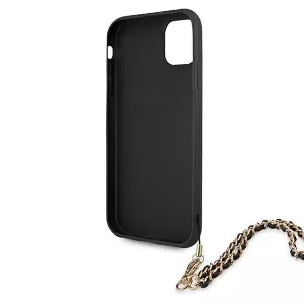 Guess Saffiano Chain case for iPhone 11 6.1&quot  / Xr - black 13