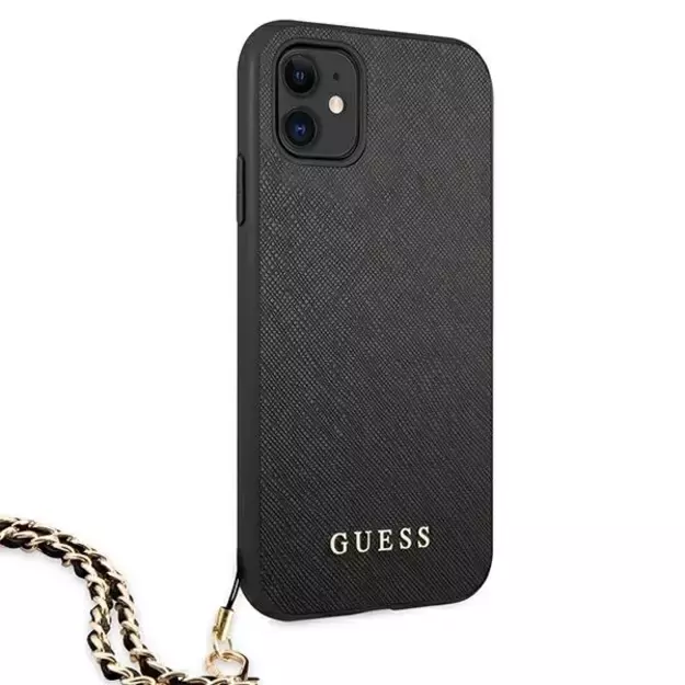 Guess Saffiano Chain case for iPhone 11 6.1&quot  / Xr - black 10