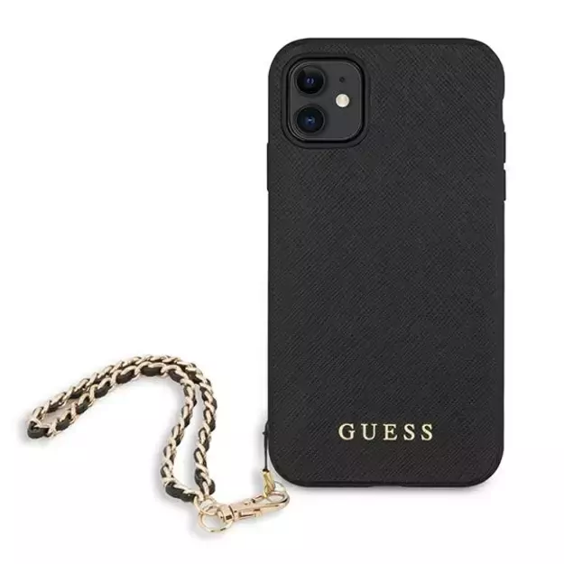 Guess Saffiano Chain case for iPhone 11 6.1&quot  / Xr - black 9