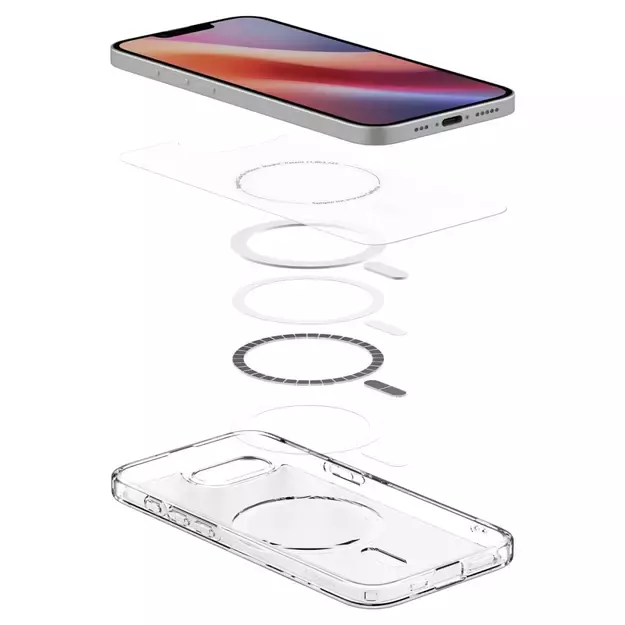 Spigen Ultra Hybrid MagSafe iPhone 16e Case - White, Translucent 7