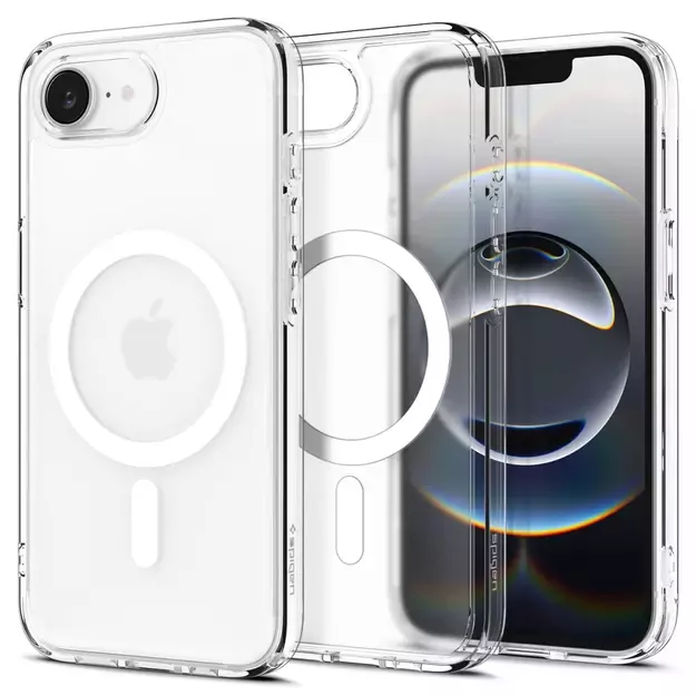 Spigen Ultra Hybrid MagSafe iPhone 16e Case - White, Translucent