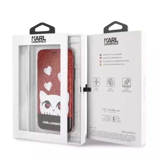 Karl Lagerfeld Valentine iPhone X/XS Case - Red 10