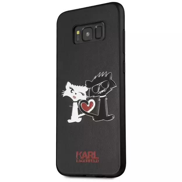 Karl Lagerfeld Choupette In Love Case for Samsung Galaxy S8 Plus - Black 7