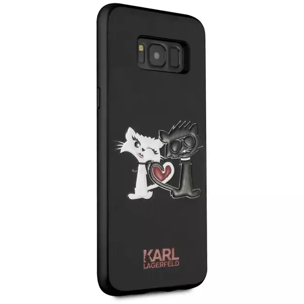 Karl Lagerfeld Choupette In Love Case for Samsung Galaxy S8 Plus - Black 10