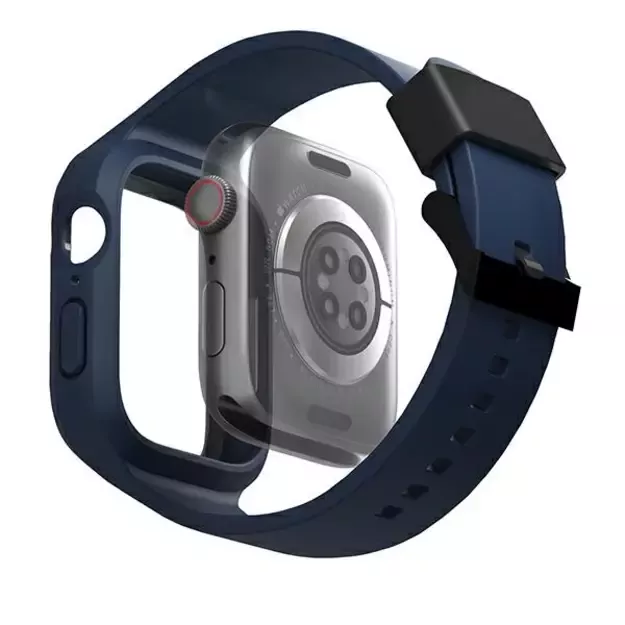 Uniq Monos 2 in 1 Set Strap + Case for Apple Watch 45 / 44 mm - Blue 5