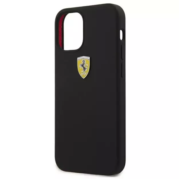 Ferrari FESSIHCP12SBK iPhone 12 mini 5.4&quot  black/black hardcase On Track Silicone 13