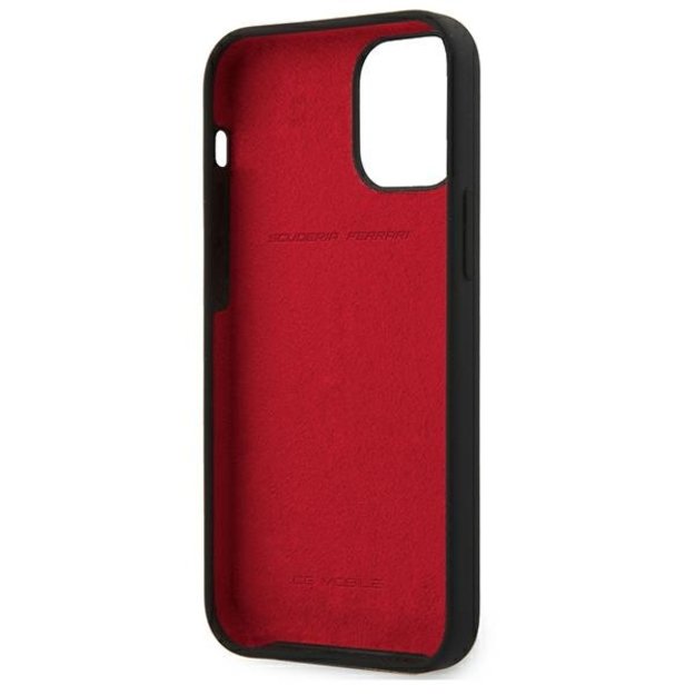 Ferrari FESSIHCP12SBK iPhone 12 mini 5.4&quot  black/black hardcase On Track Silicone 6