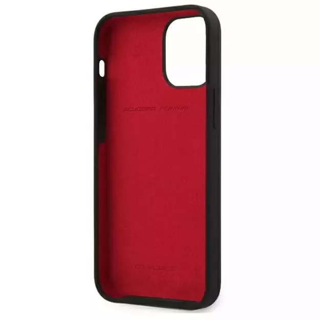 Ferrari FESSIHCP12SBK iPhone 12 mini 5.4&quot  black/black hardcase On Track Silicone 14
