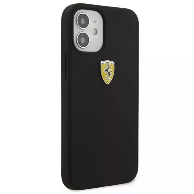 Ferrari FESSIHCP12SBK iPhone 12 mini 5.4&quot  black/black hardcase On Track Silicone 11