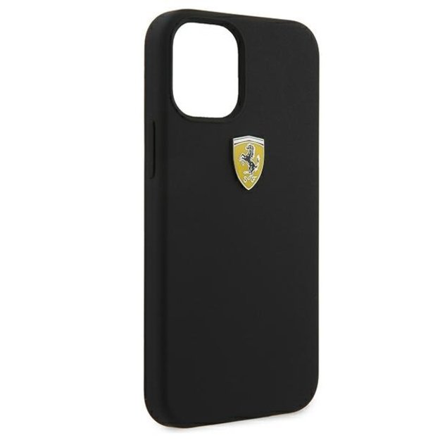Ferrari FESSIHCP12SBK iPhone 12 mini 5.4&quot  black/black hardcase On Track Silicone 7