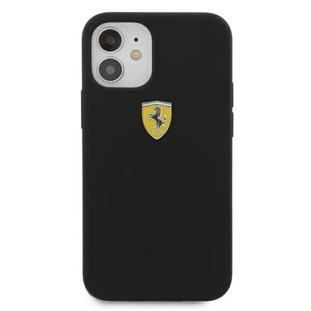 Ferrari FESSIHCP12SBK iPhone 12 mini 5.4&quot  black/black hardcase On Track Silicone 2