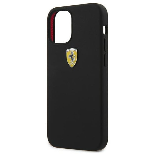 Ferrari FESSIHCP12SBK iPhone 12 mini 5.4&quot  black/black hardcase On Track Silicone 5