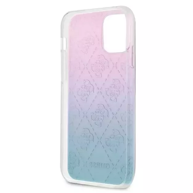 Guess GUHCP12S3D4GGBP iPhone 12 mini 5.4&quot  blue-pink/blue&amp pink hardcase 4G 3D Pattern Collection 13