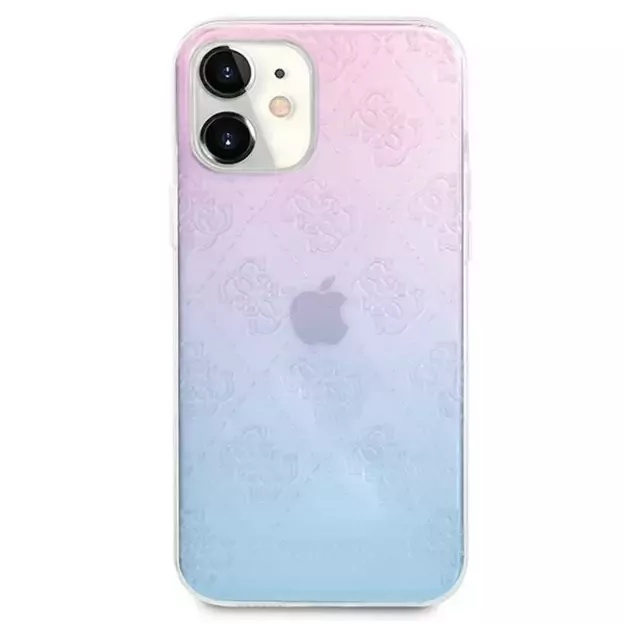 Guess GUHCP12S3D4GGBP iPhone 12 mini 5.4&quot  blue-pink/blue&amp pink hardcase 4G 3D Pattern Collection 9
