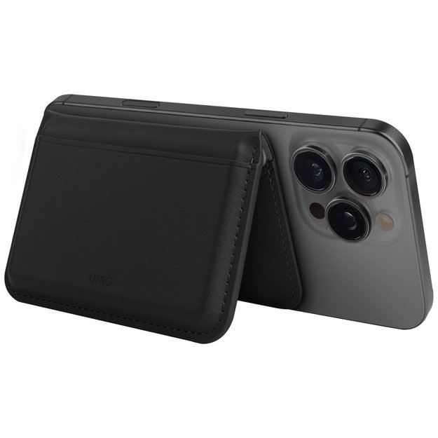 Uniq Lyden DS RFID Magnetic Wallet with Phone Stand - Black 2