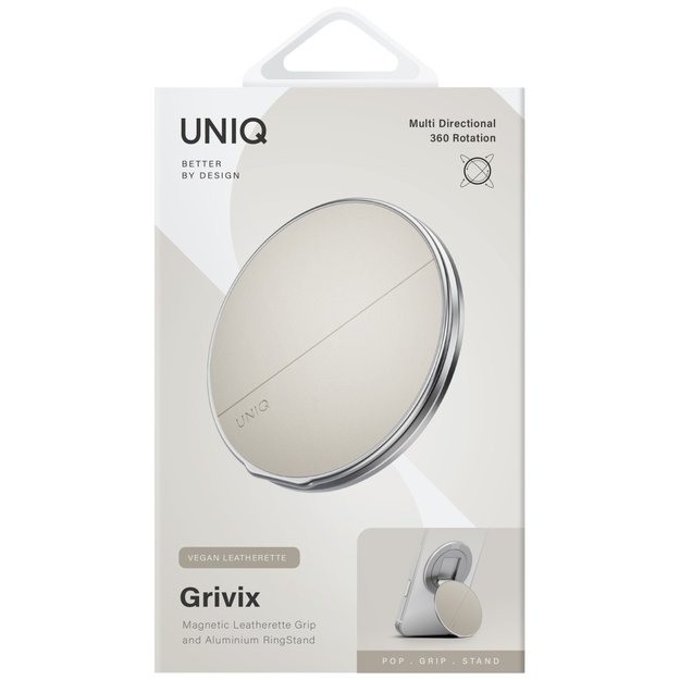 Uniq Grivix Classic 360 Mount&amp Grip Stand Magnetic Holder - Beige 3