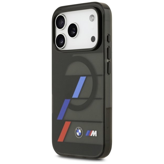 BMW M IML Metal Buttons Tricolor Lines MagSafe Case for iPhone 17 Pro - Black 1
