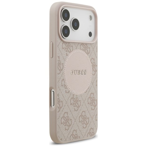 Guess 4G Circle Classic Logo MagSafe case for iPhone 17 Pro Max - pink 3