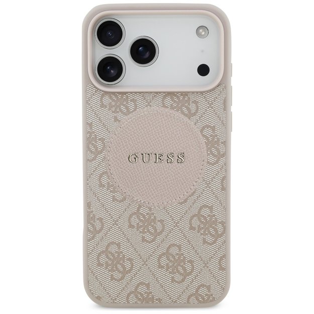 Guess 4G Circle Classic Logo MagSafe case for iPhone 17 Pro Max - pink 2