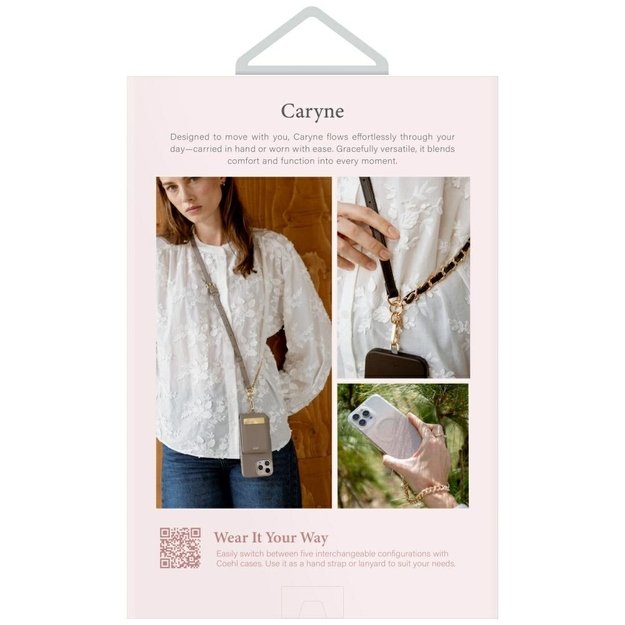 Uniq Coehl Caryne 3-in-1 Phone Lanyard with Card Wallet - Gray 3