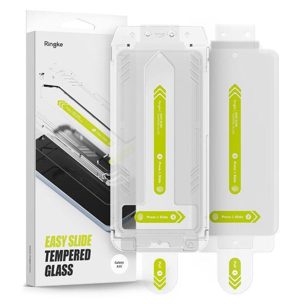 Ringke Easy Slide 2-pack Tempered Glass for Samsung Galaxy A35 5G - Transparent