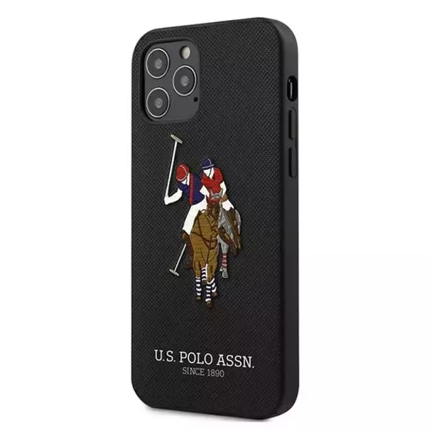 US Polo USHCP12LPUGFLBK iPhone 12 Pro Max 6.7  black/black Polo Embroidery Collection 1