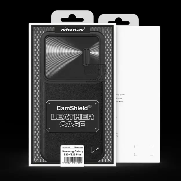 Nillkin CamShield Leather S Case for Samsung Galaxy S23+ cover with camera cover black 18