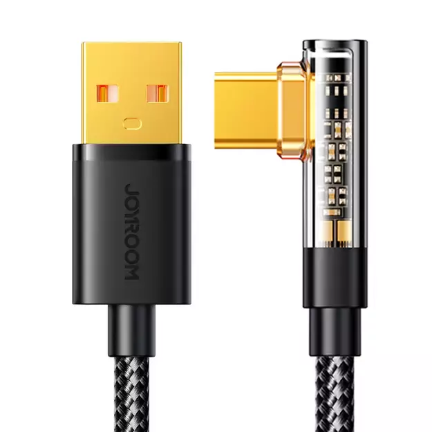 Joyroom Gaming Cable S-UC027A6 USB-C (angled) / USB-A (straight) 3A 1.2 m - black 9