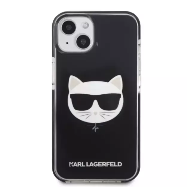 Karl Lagerfeld KLHCP13MTPECK iPhone 13 6.1&quot  hardcase black/black Choupette Head 2